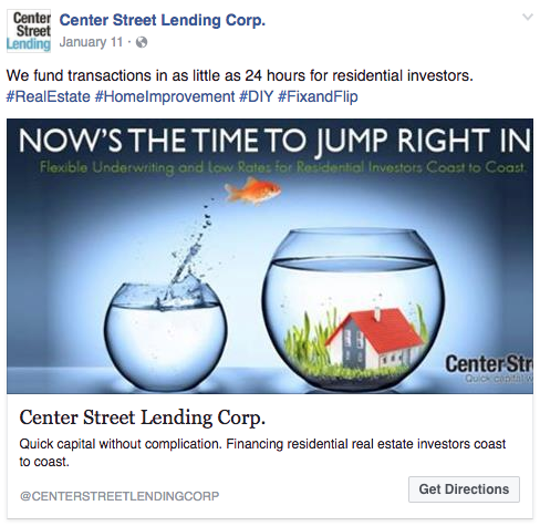 Center Street Lending Connect Facebook